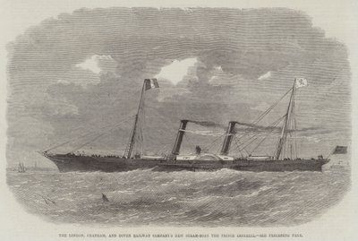 Das neue Dampfschiff der London, Chatham und Dover Railway Company, der Prince Imperial von Edwin Weedon